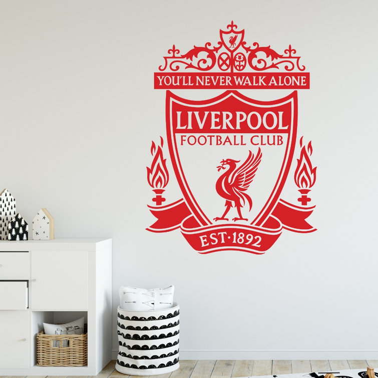 Themed Liverpool FC One Colour Crest + LFC Wall Sticker Set Wayfair.co.uk